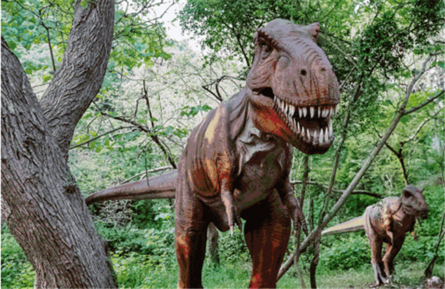 不止自带声电特效这里的各种各样的恐龙们脊背龙,擒龙,乾龙.