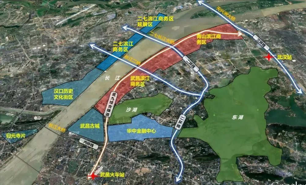 城市价值核心回归长江时代一个武昌车辆车就能读懂武昌滨江商务区